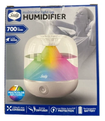 Sealy Multicolor Light Up Humidifier & Aroma Diffuser: Quiet Operation with a Sp - Image 1 of 4
