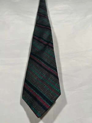 CORBATA GIVENCHY MONSIEUR VERDE A CUADROS TARTÁN A RAYAS DISEÑADOR 100% SEDA ITALIANA Foto 1 de 4