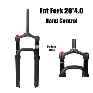 130mm Travel 20er*4.0" Snow Front Suspension Fat Fork MTB/Beach BMX Bike QR Fork - Picture 1 of 11