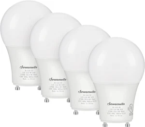 GU24 LED Light Bulb, 60W Equivalent, Dimmable 2 Prong Light Bulbs, 2700K Warm Wh - Picture 1 of 7