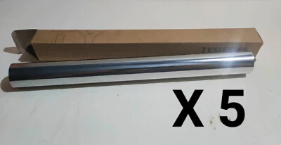 5x Tysifumu One Way Privacy Finestra Pellicola Specchio Argento (0,3m x 2m per confezione) X5! - Immagine 1 di 4