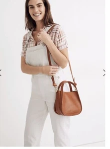 Neu ohne Etikett Madewell Damen 168 $ Sydney Leder Fresh Chili Umhängetasche - Bild 1 von 9