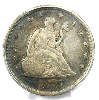1875-P Twenty Cent Coin 20C - PCGS XF Details (EF) - Rare Date 1875 Coin! - Image 1 of 4