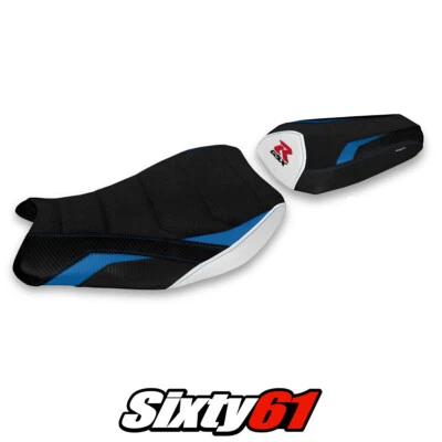 Funda Asiento Suzuki GSXR 1000 2017-2021 2022 2023 Tappezzeria Ultragrip Azul Blanco Foto 1 de 4