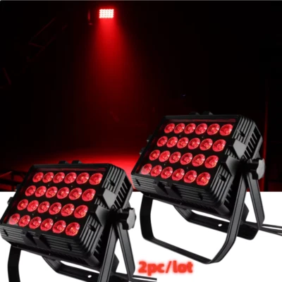 2pc/24X16W 6in1 RGBWA Wall Washers Stage Light DJ Disco LED Outdoor Wash Lights - Image 1 of 4