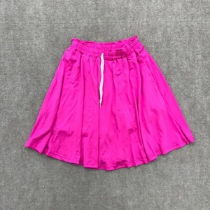 Shein Hot Pink Pleated Drawstring Waist Skort Girls Size 11-12 Years - Picture 1 of 6