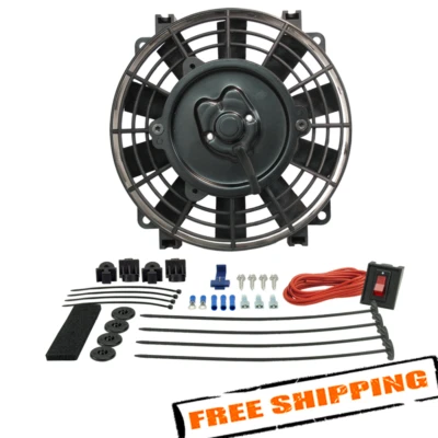 Derale 16508 8" Tornado Electric Puller Fan, Premium Mounting Kit - Image 1 of 4