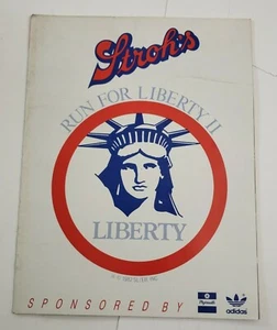 1982 Stroh's Run For Liberty II Program Sponsored By Plymouth & Adidas Program - Picture 1 of 10