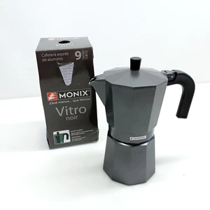 Monix Vitro Noir Cafetera Espresso Aluminio 9 Tazas - Imagen 1 de 6