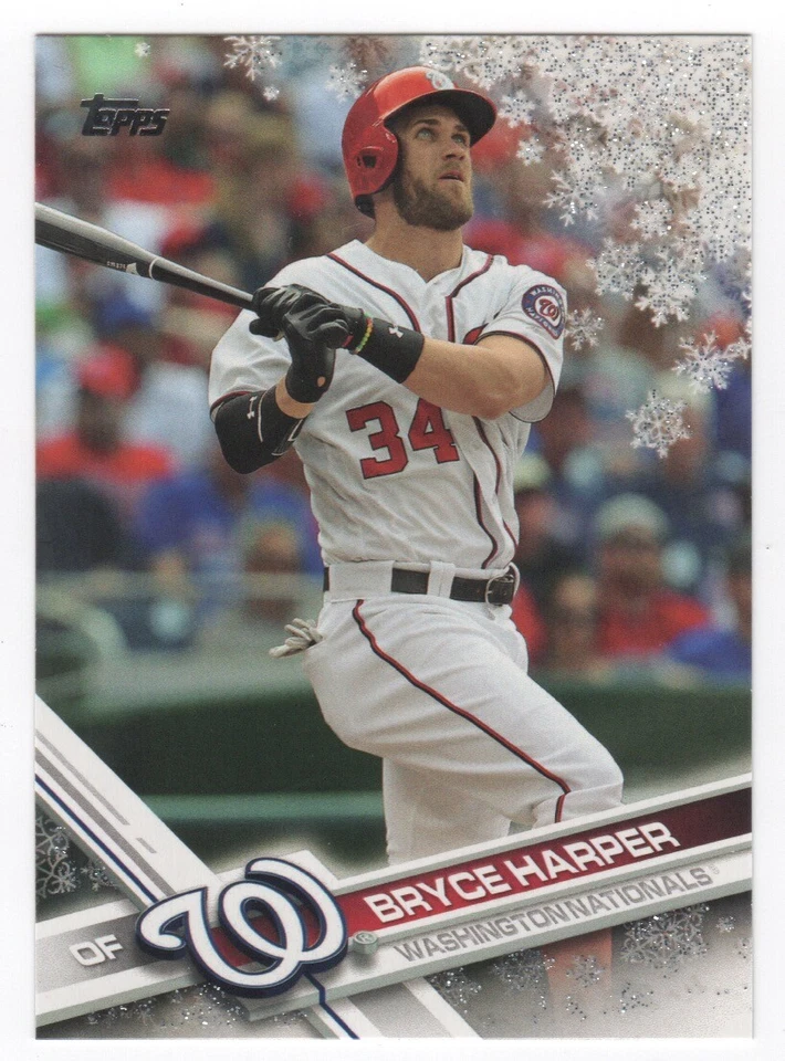 2017 Topps Baseball Holiday Metallic Snowflake U Pick Complete Your Set - Image 1 of 1