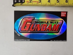 Pegatina vintage Mobile Suit Gundam 2002 6x3 ovalada - Imagen 1 de 2
