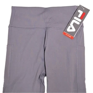 FILA Dreama Curve Collection Workout Cropped Tight Leggings Mesh Cutouts 3X New! - Picture 1 of 10