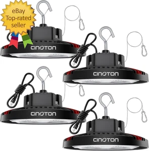 160W UFO LED High Bay Light, Aluminum LED Shop Lights with 24000LM, 5000K Commer - Picture 1 of 12