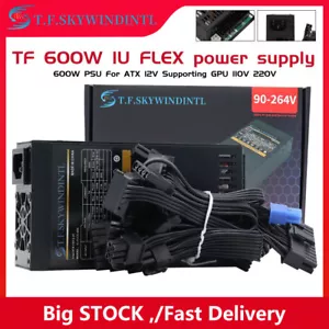 1/2Pcs 600W Power Supply SATA 20+4-pin For Enhance 7660B 1U Flex ATX PSU Modular - Picture 1 of 19