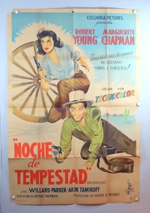 NOCHE DE TEMPESTAD- Storm Night  1943- Authentic Movie Poster-29x43 A5-4-23 - Picture 1 of 10