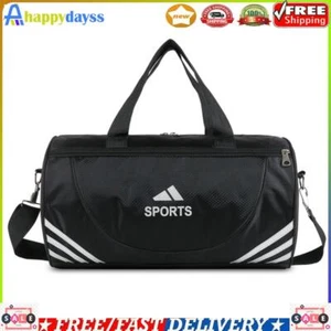 Borsa Fitness Unisex, Grande Capacità, Borsa Sportiva per Calcio All'aperto (Nera - Foto 1 di 12