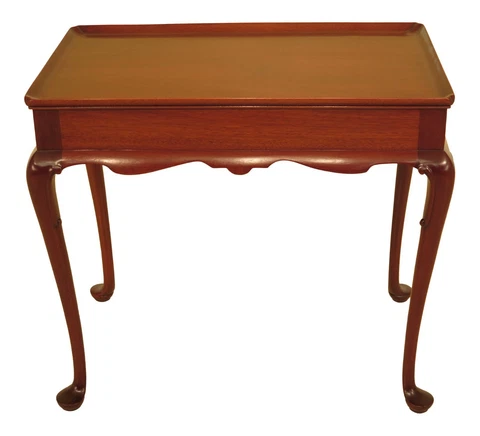 L46673EC: BIGGS Solid Mahogany Queen Anne Tea Table Cover
