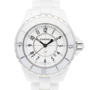 CHANEL J12 Watches White ceramic Stainless Steel used - Picture 1 of 9