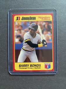 1991 Jimmy Dean Signature Edition - #4 - Barry Bonds - Pittsburgh Pirates