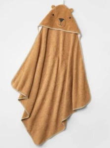 Bear Kleinkind Badetuch mit Kapuze - Cloud Island braun Einheitsgröße 30"x30" - Bild 1 von 3