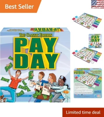 Engaging Pay Day Board Game - Teach Money Skills! 1970's Art for 2-4 Players - Image 1 of 4