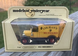 MATCHBOX MODELS OF YESTERYEAR Y-12 1912 FORD MODEL T Coleman’s Mustard NIB 1978 - Picture 1 of 5