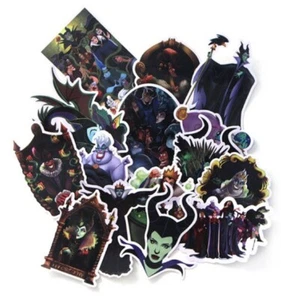 Evil Female Villains Cartoon Characters Decal Stickers Assorted Lot of 17 Pieces - Picture 1 of 1