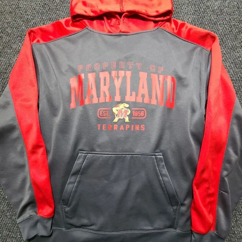 FOURTH & ONE STYLE 977 COLLEGIATE SPORTSWEAR MARLAND TERRAPINS PULLOVER HOODIE Cover