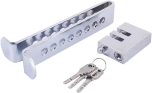 Anti Theft Brake Lock, Pedal Lock Auto Stainless Steel 8 Holes, Vehicle Anti-The - Picture 1 of 12