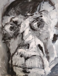 Schönes Portrait von Picasso Expressionist Gouache 70er Jahre - Bild 1 von 8