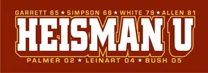 T-shirt USC "Heisman U""got Heismans?" Abbigliamento calcio NCAA cardinale e oro - Foto 1 di 1