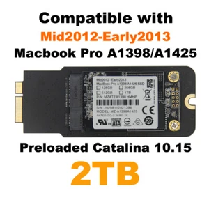 NEW 2TB SSD For MacBook Pro A1398 Mid 2012 Early 2013 A1425 Late 2012 Early 2013 - Picture 1 of 6