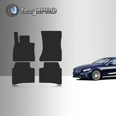 ToughPRO Floor Mats Black For Mercedes-Benz S All Weather Custom Fit 2007-2013 - Image 1 of 4