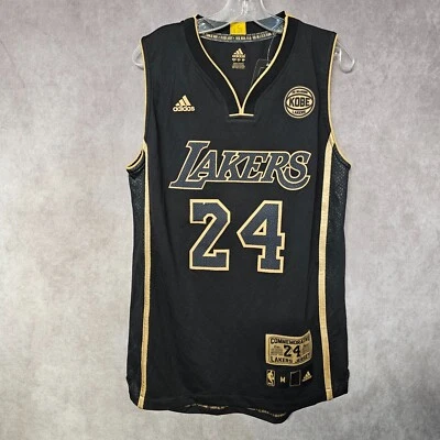 Camiseta nova com etiquetas rara Adidas LA Lakers Kobe Bryant 24 aposentadoria pele de cobra feita em M 824 - Imagem 1 de 4