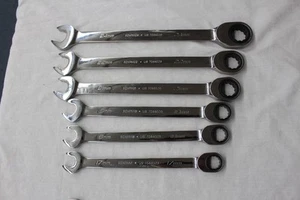 Snap On Tools SOXRM02FBRA 6pc Metric Flank Drive Ratcheting Wrench Set - Picture 1 of 1