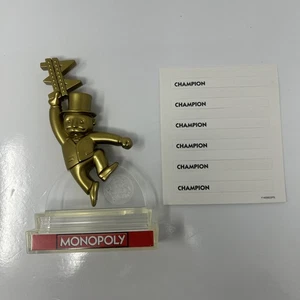 Monopoly Championship Edition Replacement Trophy and Name Strips - Picture 1 of 6