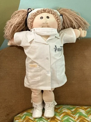 Rare Vintage The Little People Soft Sculpture Cabbage Patch Kids Nurse Baby - Image 1 of 4