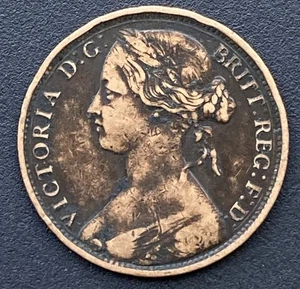 Victoria 1861 BH Penny Victorian Coin Lot E28 - Bild 1 von 2