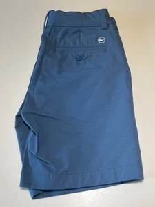 EUC Boys Vineyard Vines Performance Side Zip Shorts Duck Gray Blue Size 10 - Picture 1 of 5