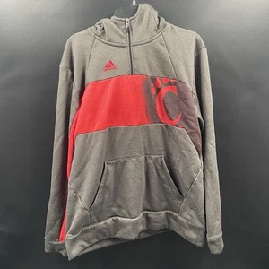 Cincinnati Bearcats Felpa con Cappuccio Uomo M Grigio Felpa Pullover Lungo Adidas NCAA VINTAGE - Foto 1 di 9