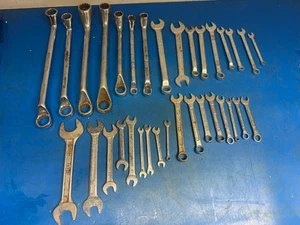 Vintage Job Lot Combination Spanner Open end Spanner Ring Spanner Mix Sizes - Picture 1 of 16