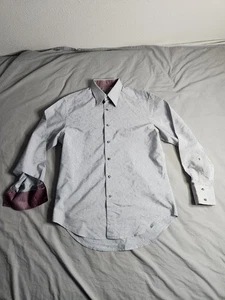 Robert Graham Button Up Hemd Herren Größe Medium Abstrakt Flip Manschette Preppy NEU - Bild 1 von 9