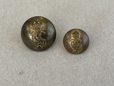 WW2 Era REME, Royal Electrical And Mechanical Engineers Buttons Large & Small - Image 1 of 2