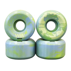 Wayward Cónico Remolino Fluro Verde Bebé Azul 53mm 83b Ruedas de Monopatín - Imagen 1 de 2