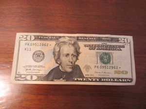 Lot of 3 Star Notes - $20 - 2017A - PK09512962* - $10 - 2017A - PB08932630* - Picture 1 of 3