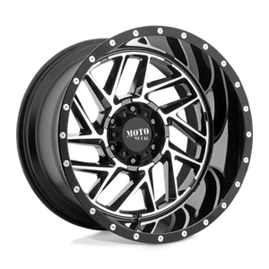 Moto Metal MO985 Breakout 16x8 -6 Gloss Black Machined Wheel 5x127 (QTY 1) - Picture 1 of 2
