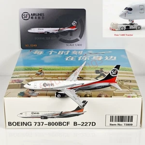 Modelo de avión + FreeTractor 1:400 Geministar SF Express Airlines B737-800F B-227D - Imagen 1 de 11