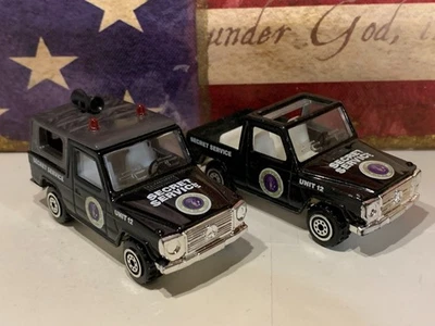 REALTOY MERCEDES BENZ G-WAGON X2. BLACK ,SECRET SERVICE, LOOSE - Image 1 of 4