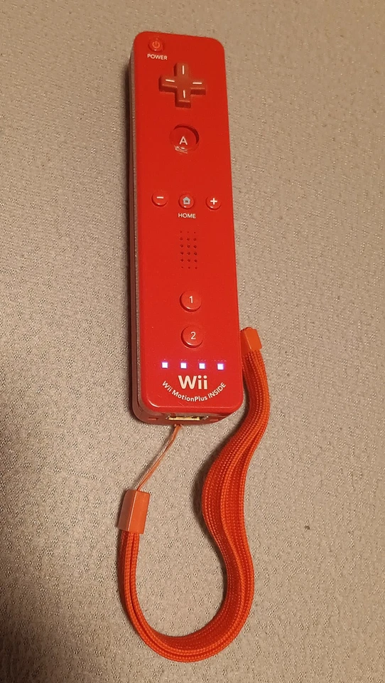 Telecomando Nintendo Wii in movimento rosso più interno controller originale Nintendo - Immagine 1 di 1
