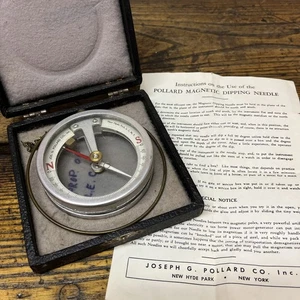 VINTAGE ENGINEER Joseph G. Pollard Magnetic Dipping Needle IN OVP - Bild 1 von 7